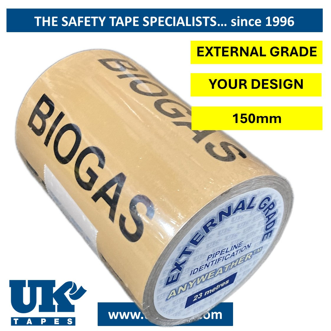 ANYWEATHER Pipe Marking Tape (Custom Printed)