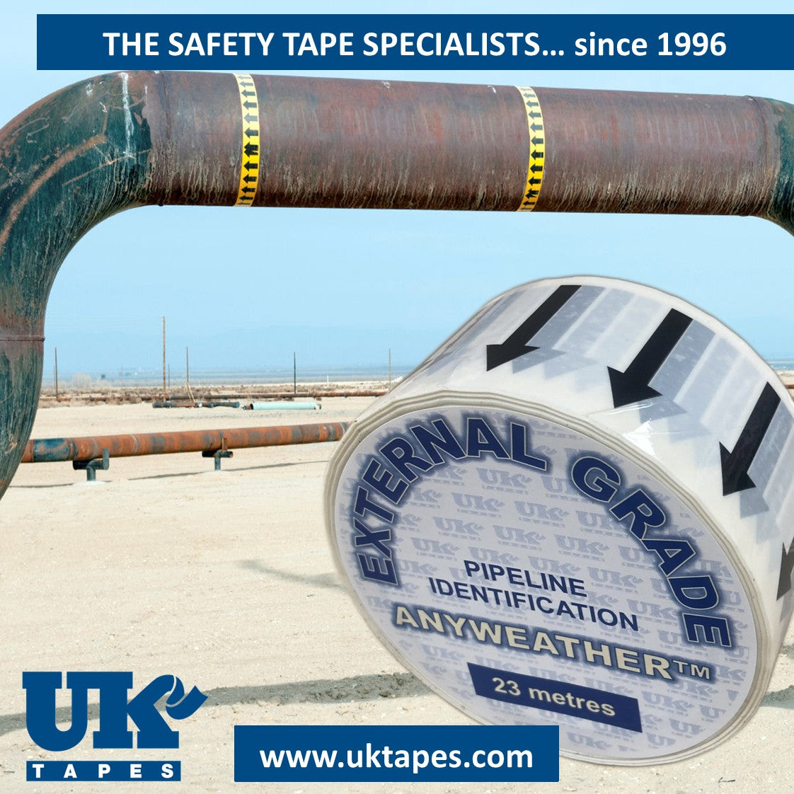 ANYWEATHER External-grade Pipe Marking Tape