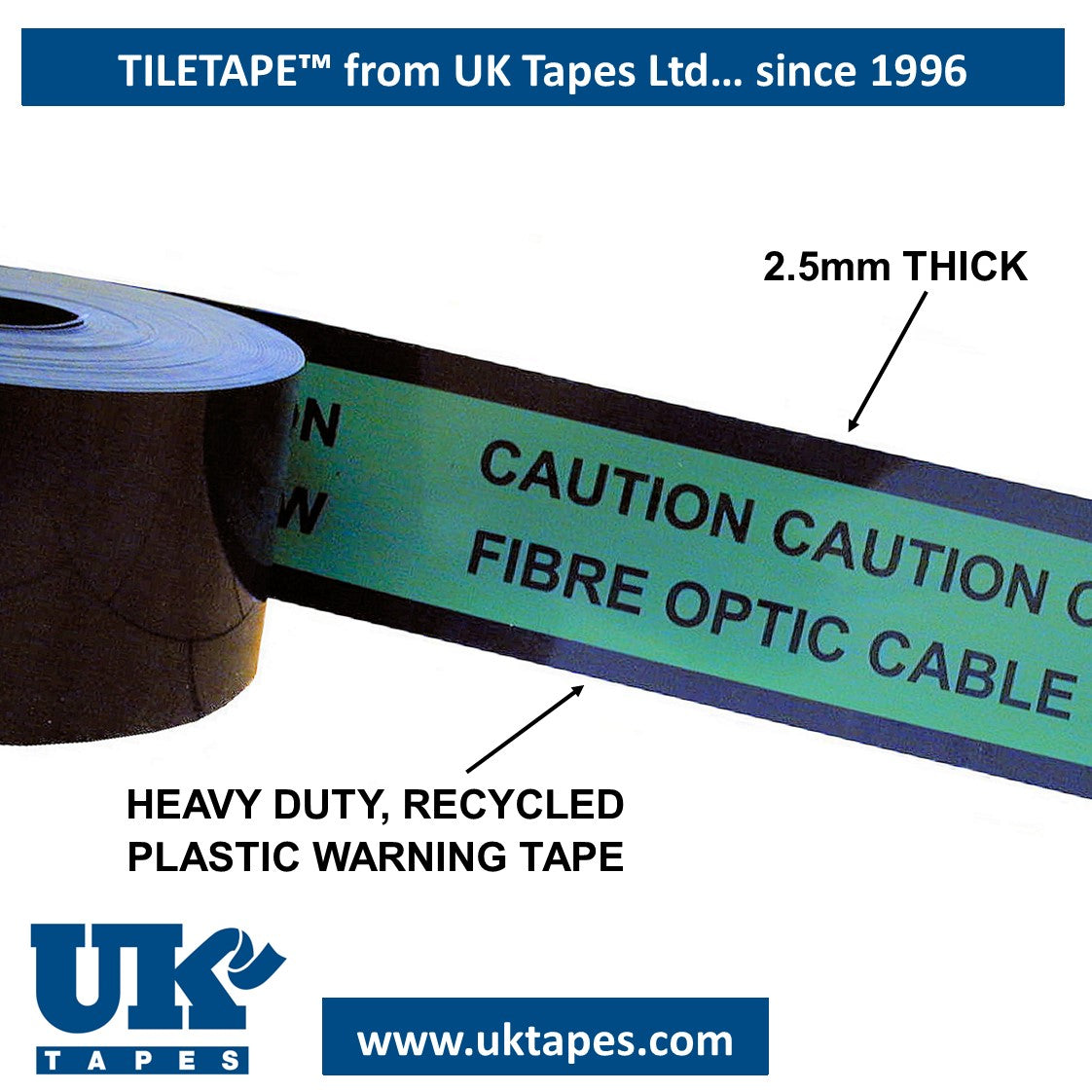 TILETAPE Plastic Cable Protection Tape (200mm)