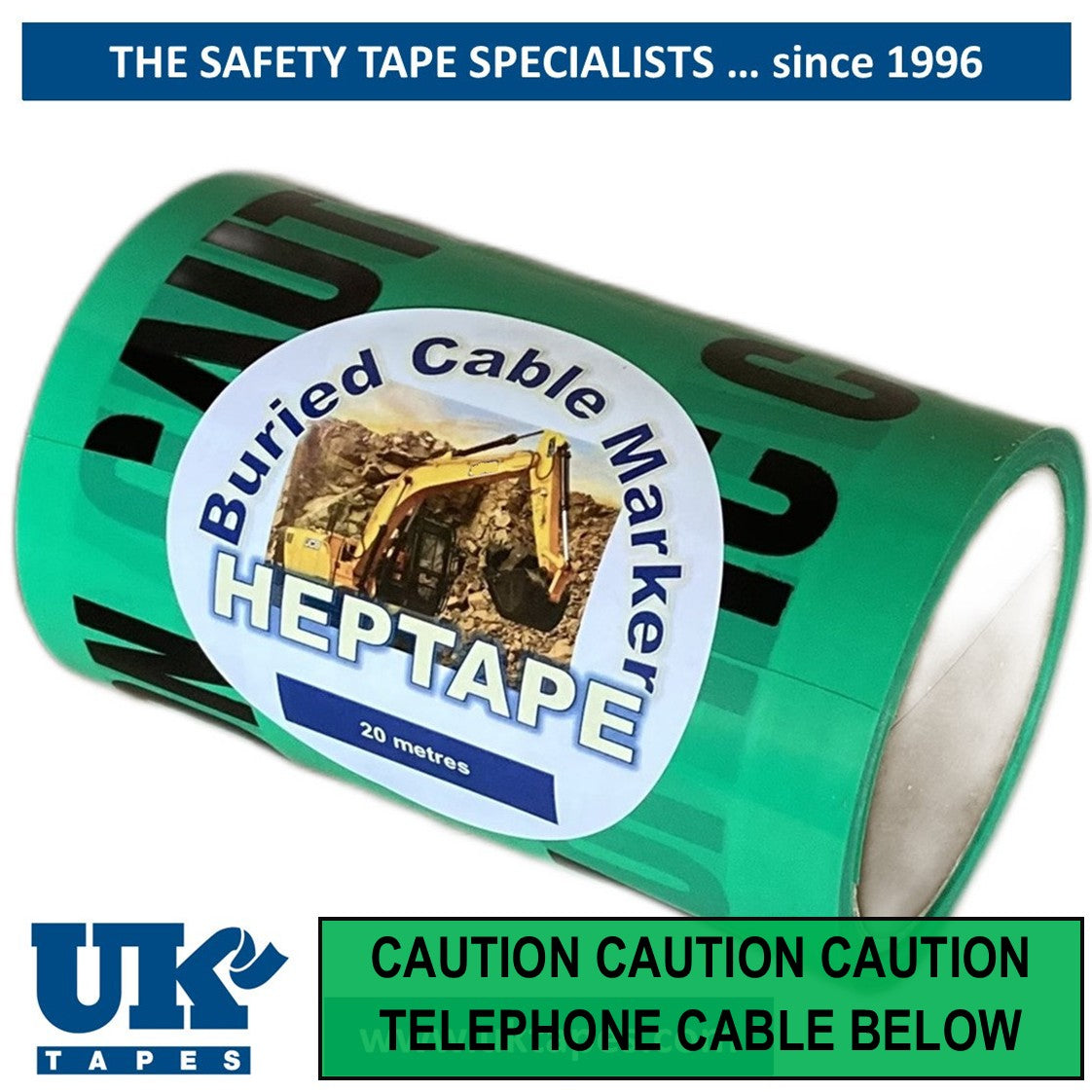 TRENCHTAPE Underground Warning Tape (Handy 20M roll)