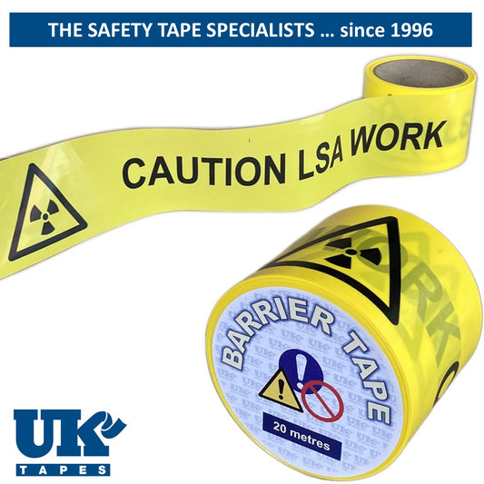 RADIATION HAZARD Printed Barrier Tape