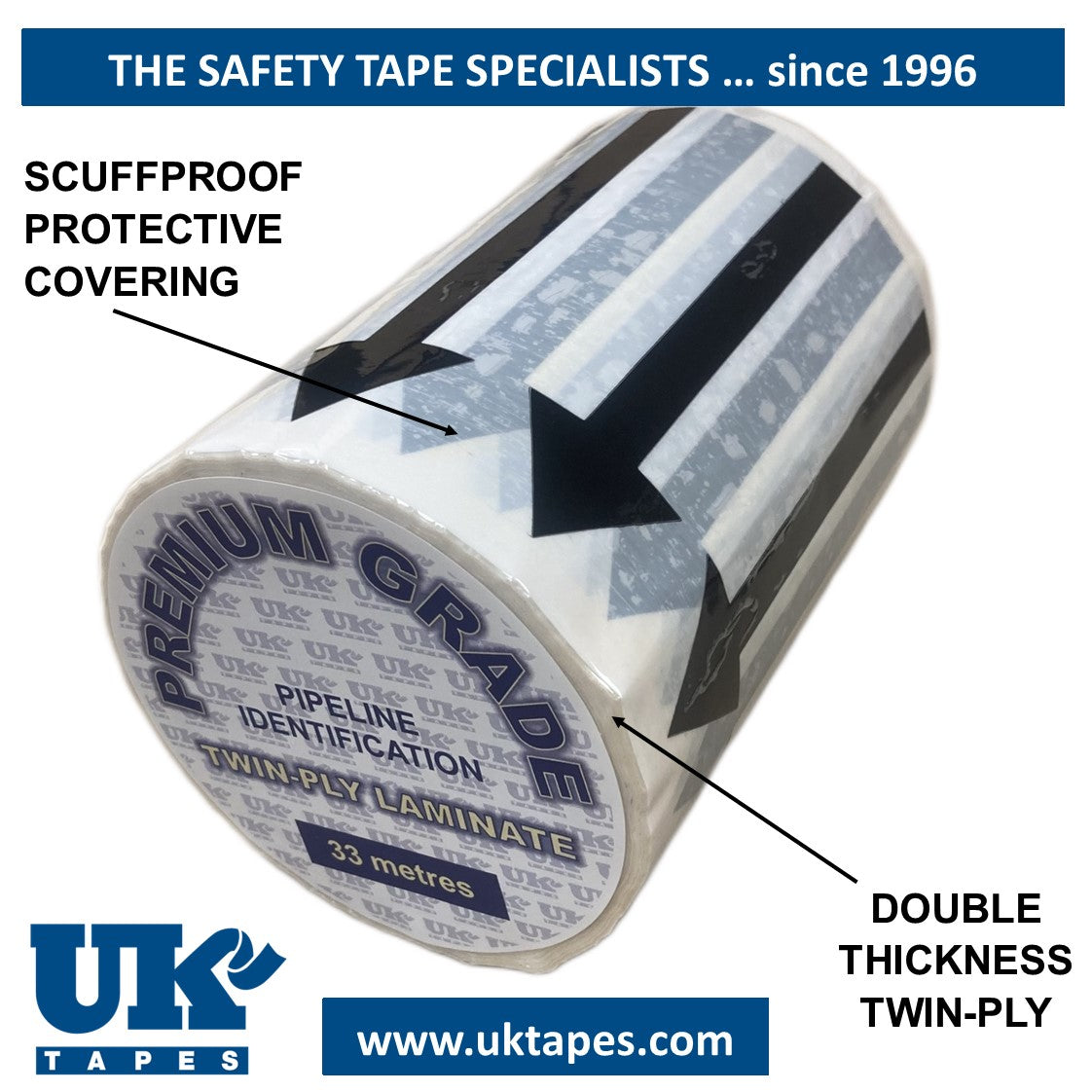 Directional Arrow Pipe Marking Tape
