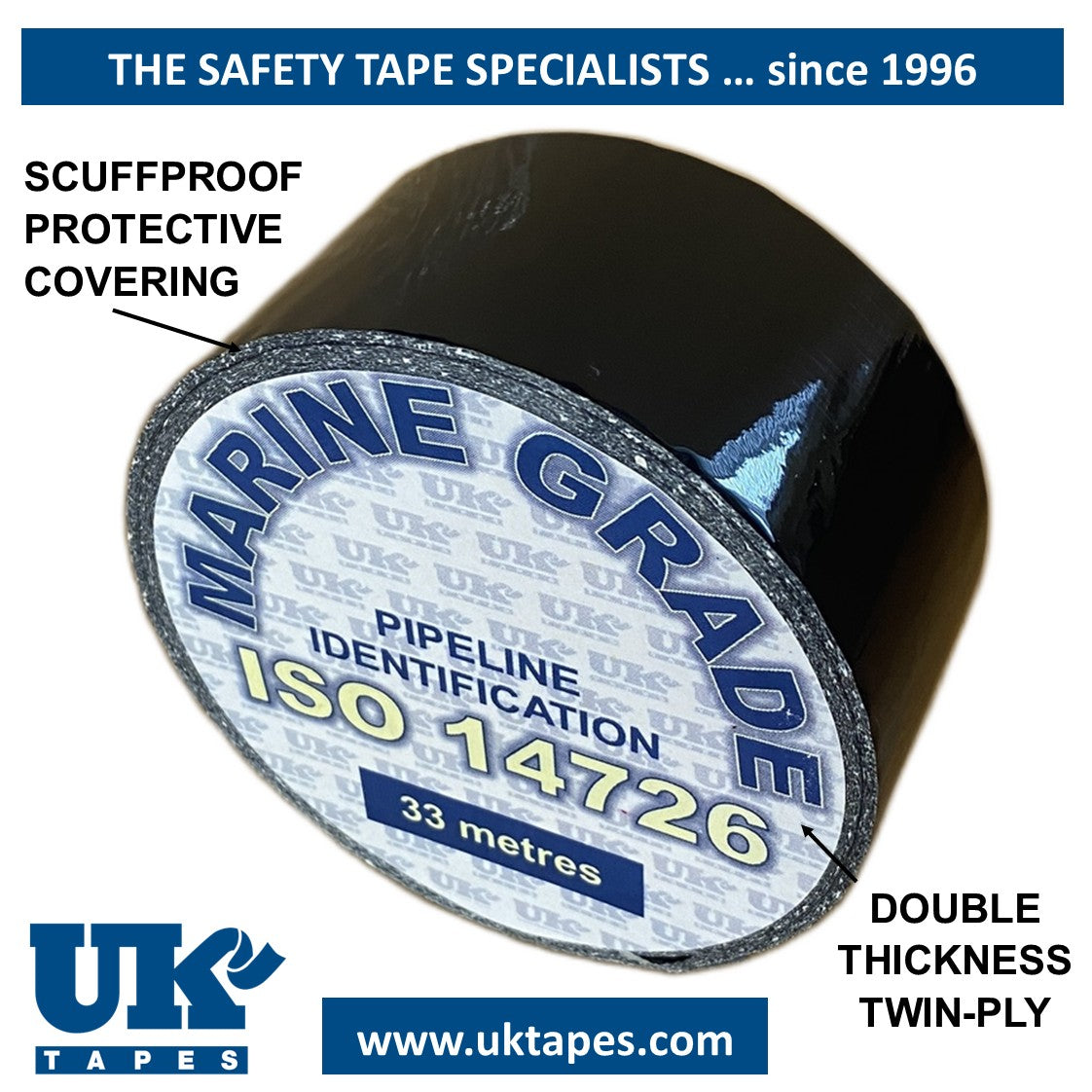 Marine Grade Pipe Marking Tape to ISO 14726