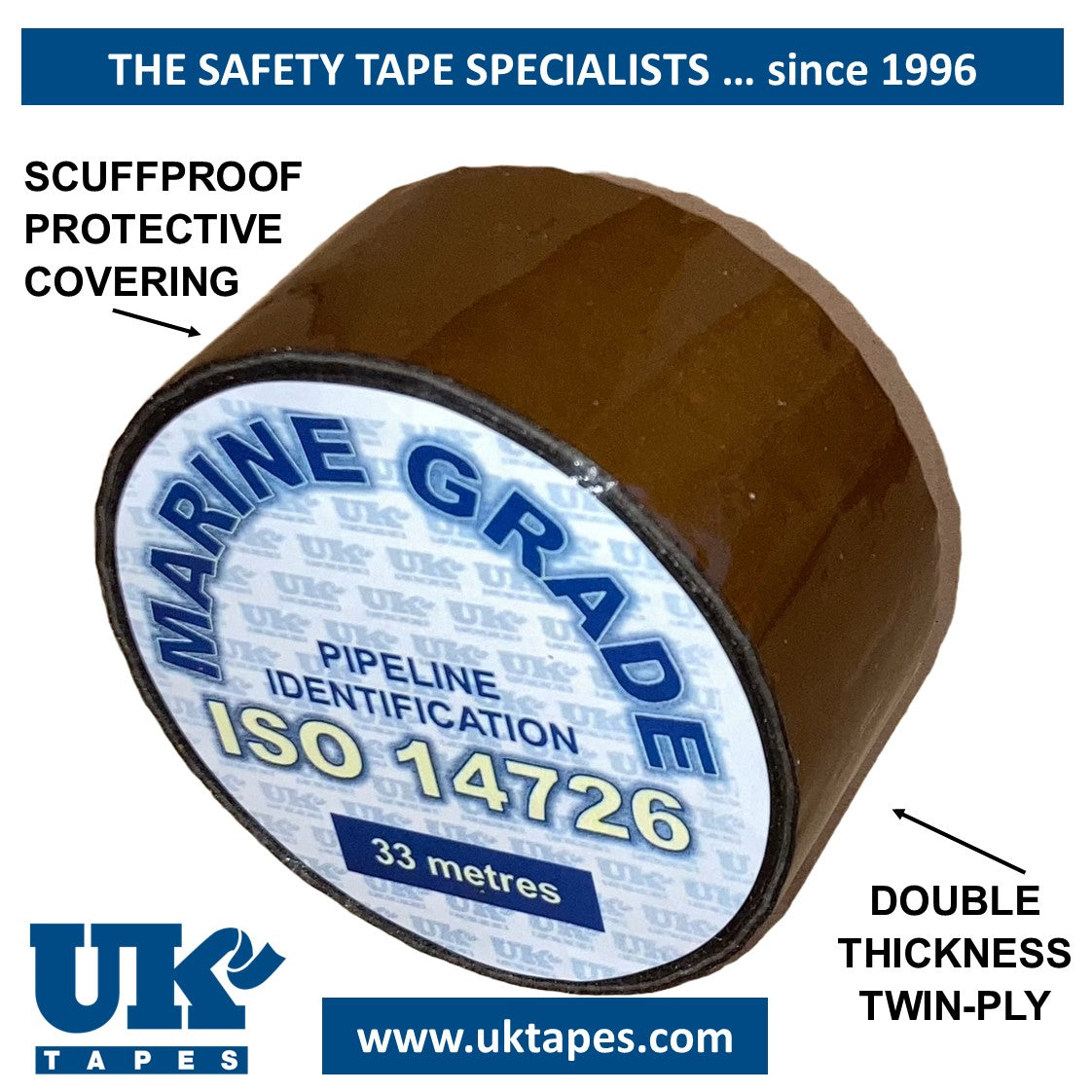 Marine Grade Pipe Marking Tape to ISO 14726