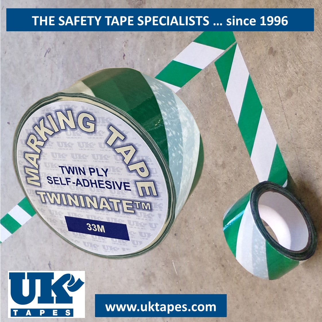 TWININATE Striped Marking Tape