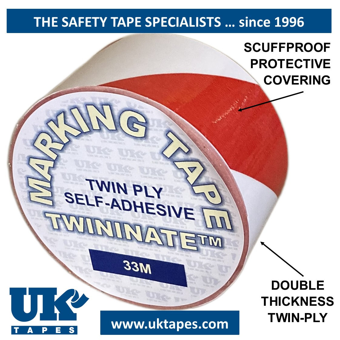 TWININATE Striped Marking Tape
