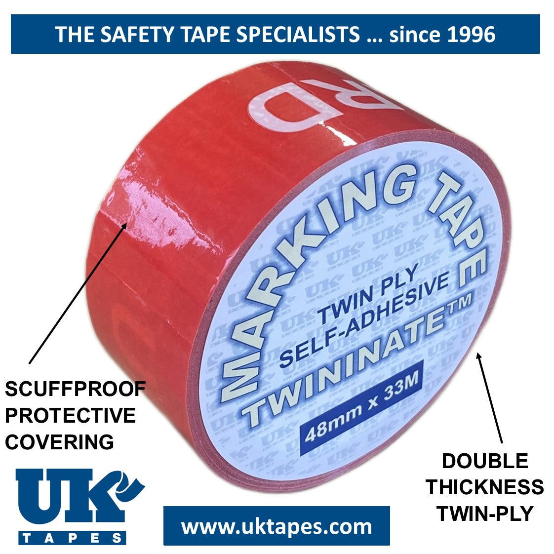 TWININATE Construction Printed Adhesive Tape