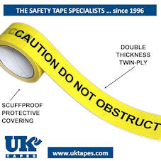 TWININATE Printed Warning Adhesive Tape