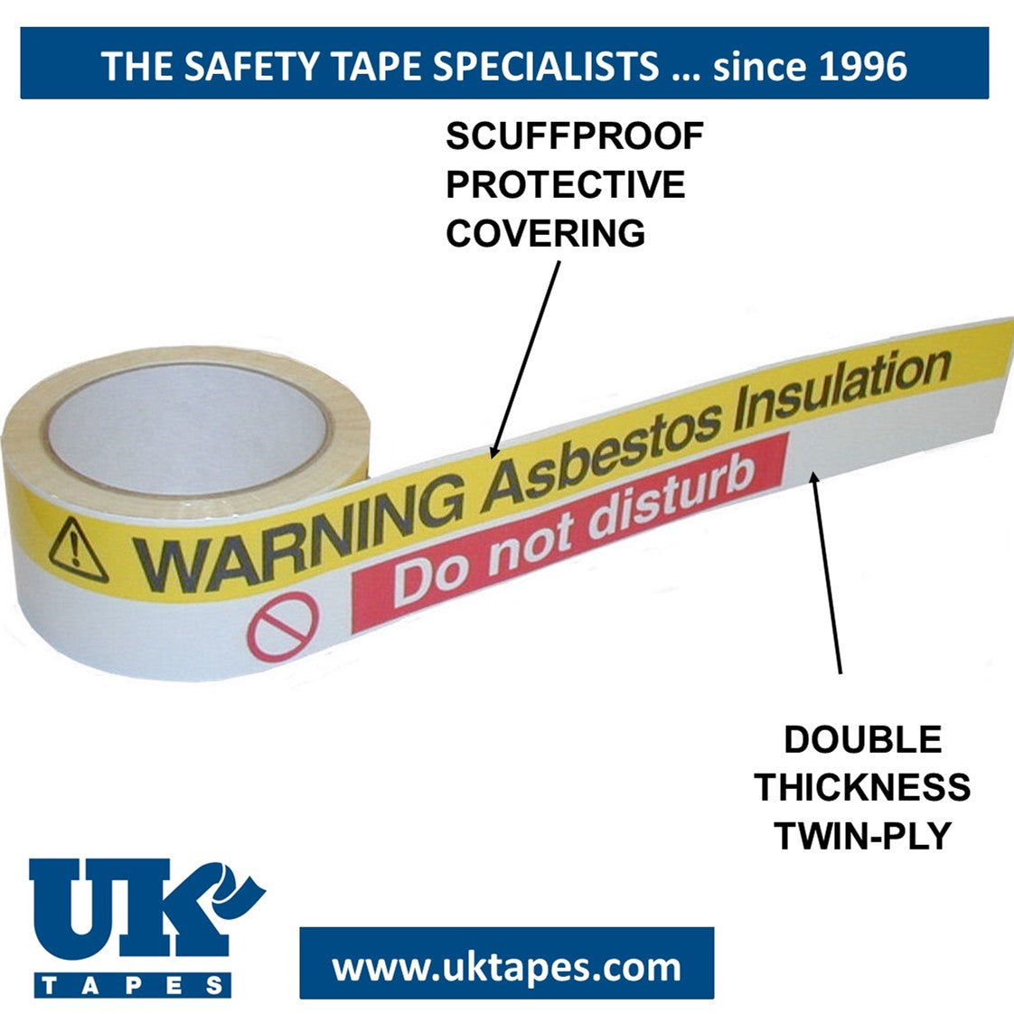 TWININATE Printed Warning Adhesive Tape