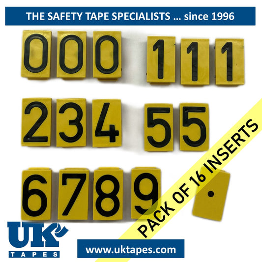Identification Inserts (Handy pack of 16 inserts)